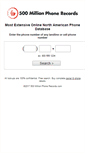 Mobile Screenshot of 500millionphonerecords.com